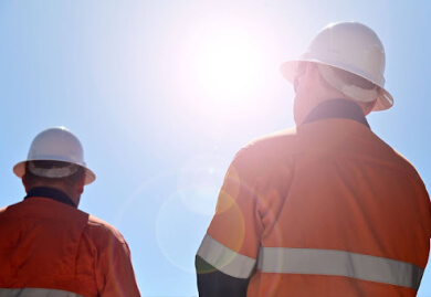Construction personnel at work, illustrating Slamm Services' commitment to personnel management and integrated staffing solutions.